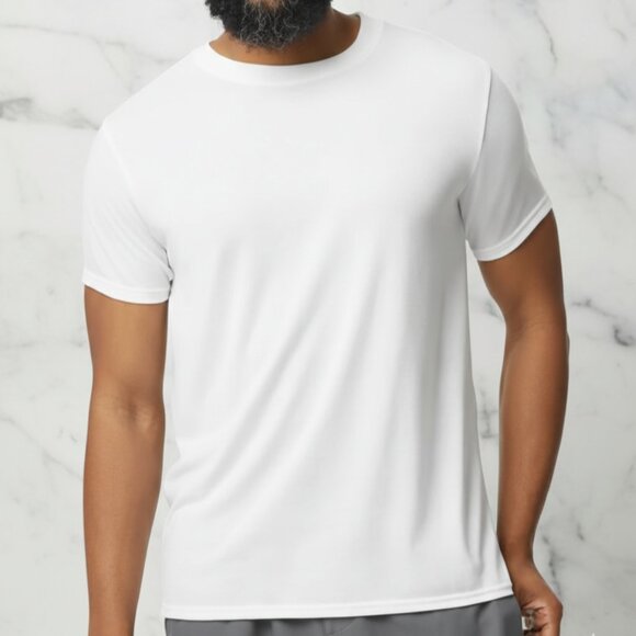 Gildan 42000 -QUANITY 3- Men's Performance White T-Shirt 100% Poly Soft Fit XL - Picture 1 of 4